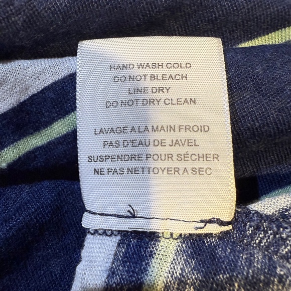 JOIE Carmenella Navy White Striped Linen Tank Top Size Large - Picture 10 of 14